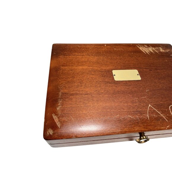 Vintage Naken`s Flatware Anti-Tarnish Silverware Wood Storage Chest - Picture 3 of 10